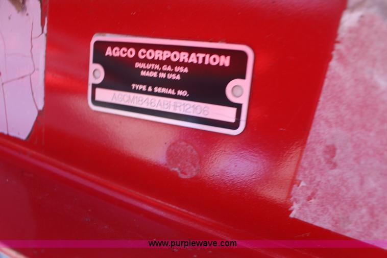 image for item L6602 2011 Massey Ferguson Hesston 2846A round baler