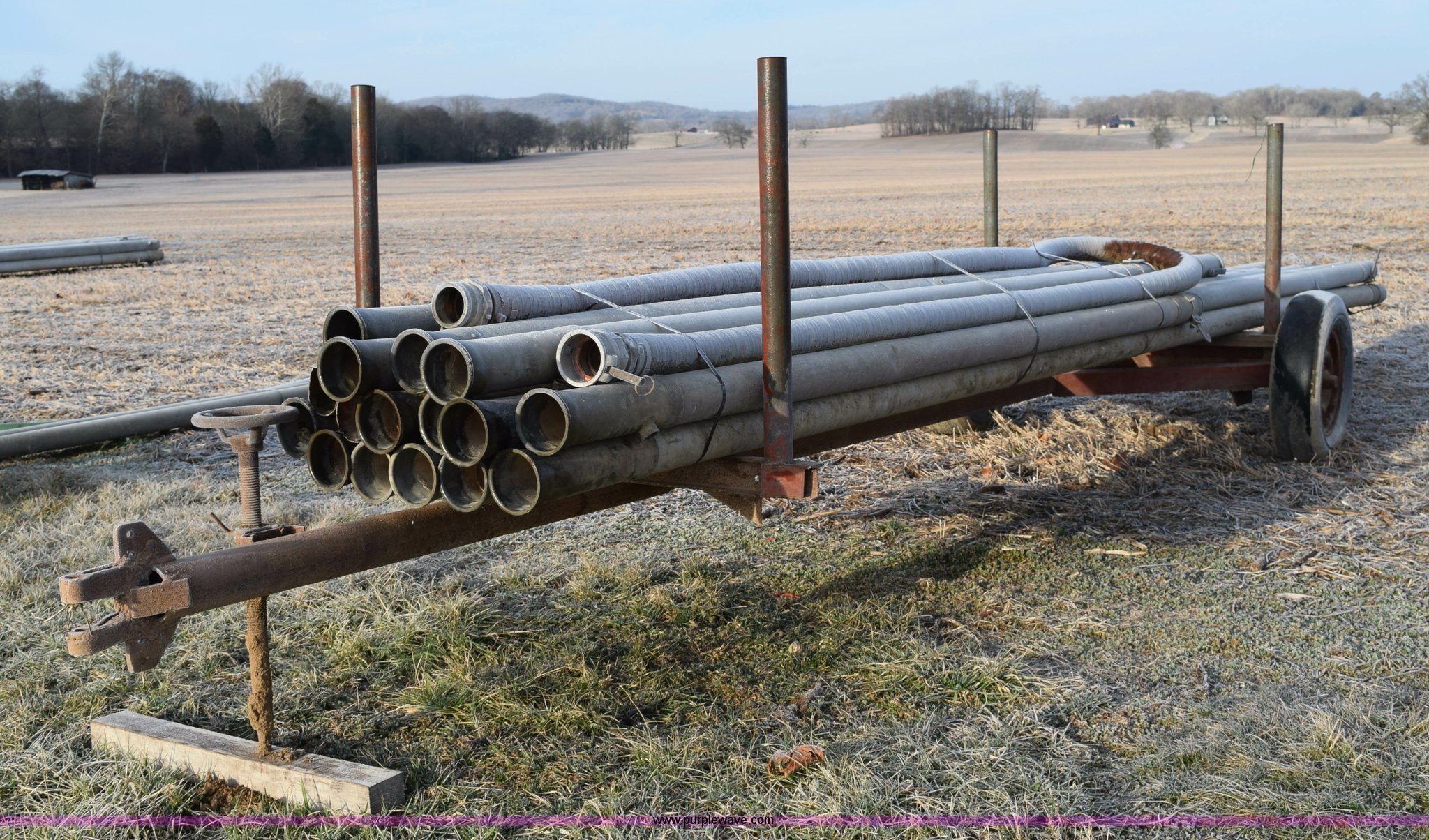 (20) aluminum irrigation pipe on trailer in Riddleton, TN Item BA9984