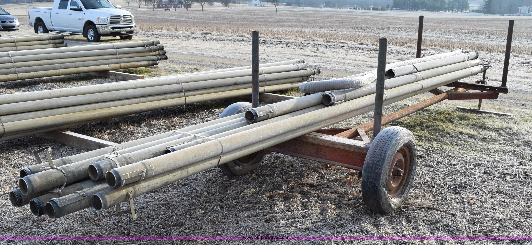 (20) aluminum irrigation pipe on trailer in Riddleton, TN Item BA9984