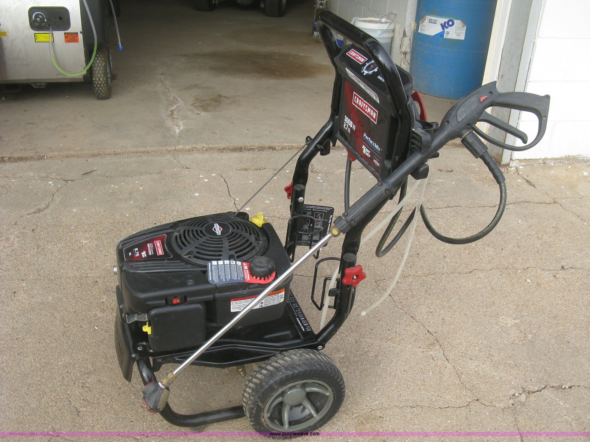 Craftsman high pressure washer in Lyons, KS Item BD9522 sold Purple