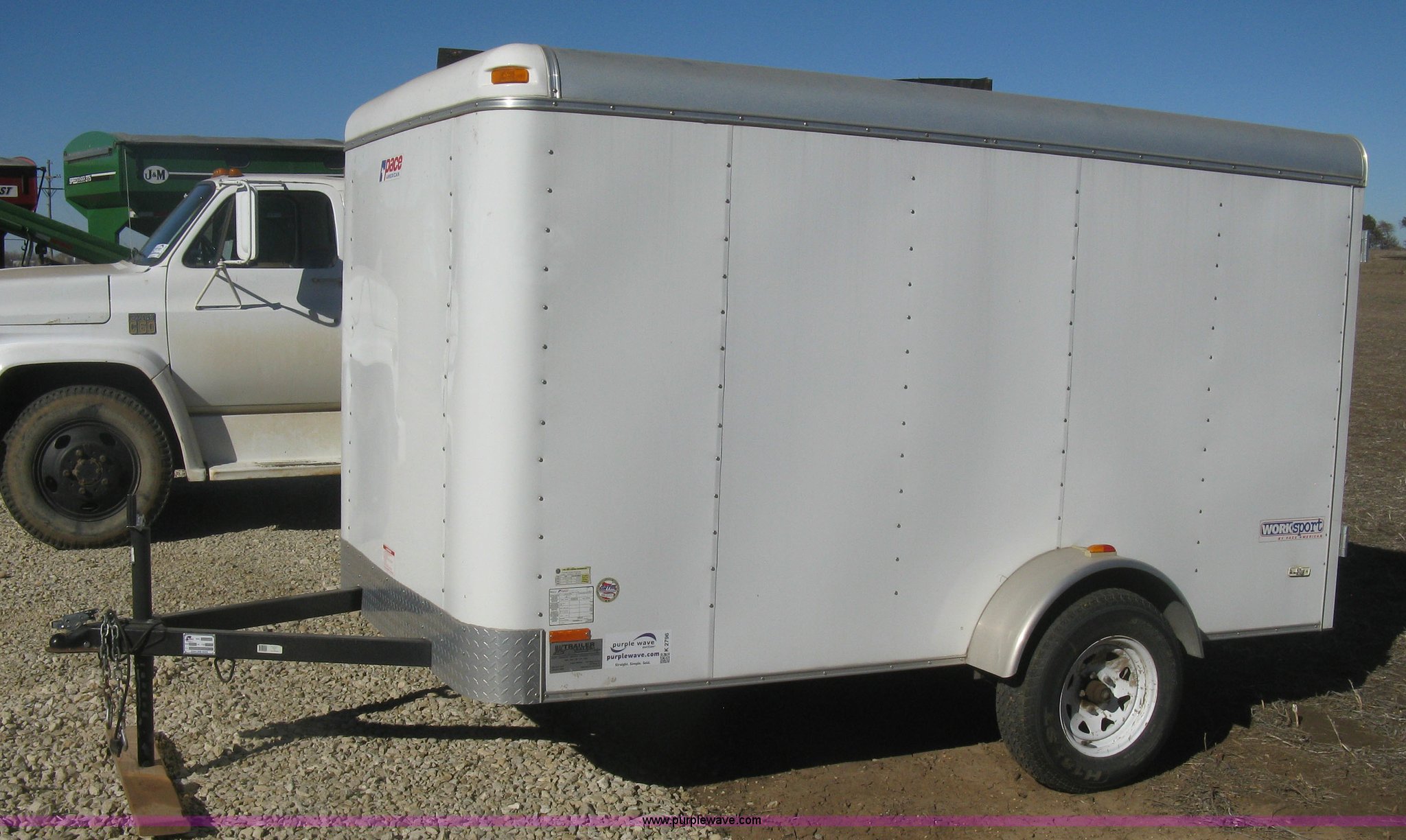 2010 Pace work/sport cargo trailer in Lyons, KS Item K2796 sold Purple Wave