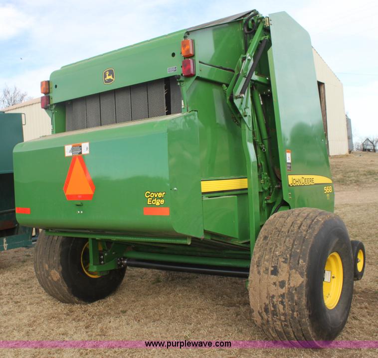 image for item F3466 2012 John Deere 568 round baler