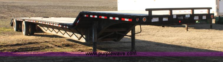 image for item F3474 2002 Jet drop deck flatbed equipment trailer