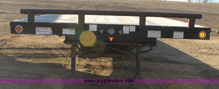 image for item F3474 2002 Jet drop deck flatbed equipment trailer