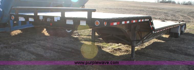 image for item F3474 2002 Jet drop deck flatbed equipment trailer