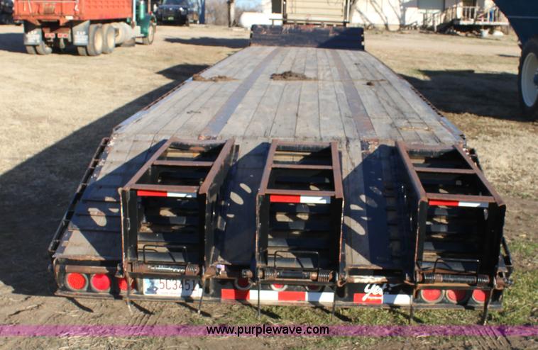 image for item F3474 2002 Jet drop deck flatbed equipment trailer