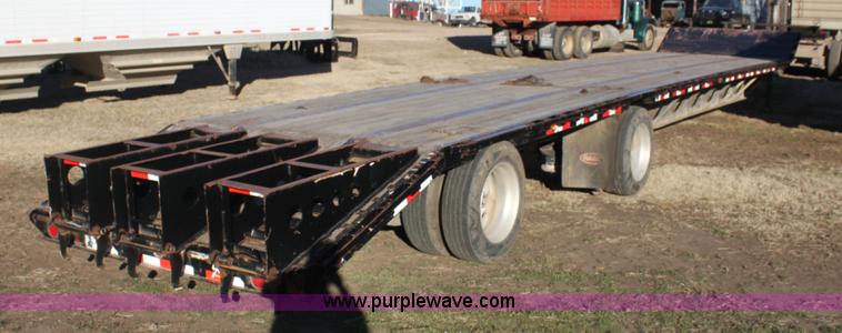 image for item F3474 2002 Jet drop deck flatbed equipment trailer