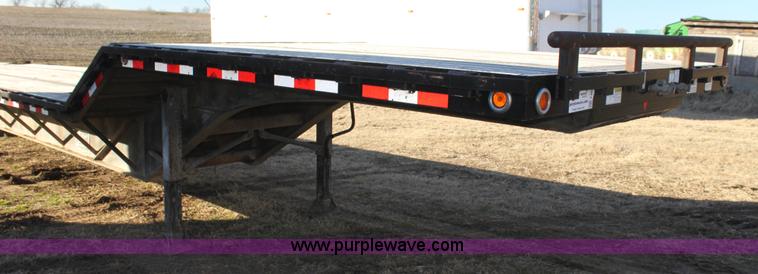 image for item F3474 2002 Jet drop deck flatbed equipment trailer