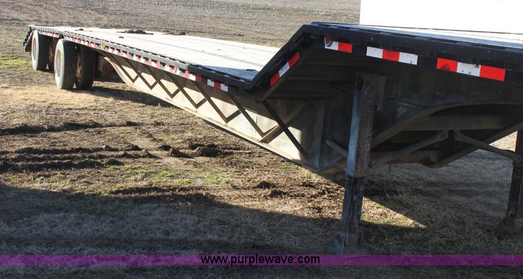 image for item F3474 2002 Jet drop deck flatbed equipment trailer