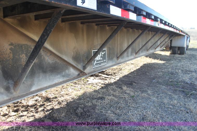 image for item F3474 2002 Jet drop deck flatbed equipment trailer