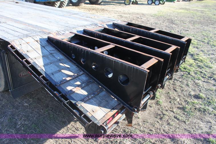 image for item F3474 2002 Jet drop deck flatbed equipment trailer