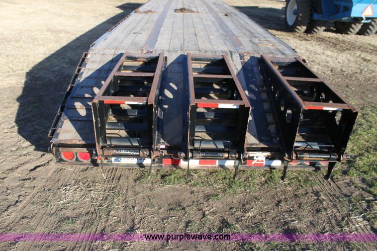 image for item F3474 2002 Jet drop deck flatbed equipment trailer
