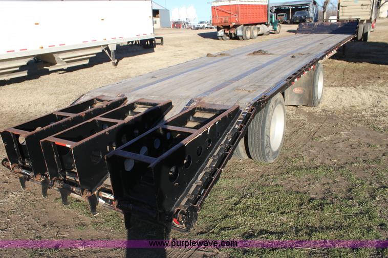 image for item F3474 2002 Jet drop deck flatbed equipment trailer