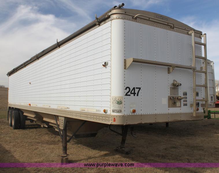 image for item F3476 1997 Timpte double hopper grain trailer