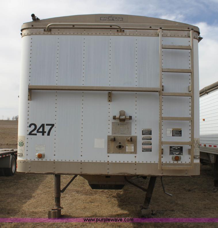image for item F3476 1997 Timpte double hopper grain trailer