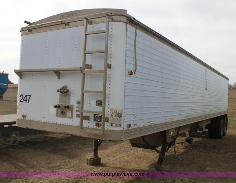 image for item F3476 1997 Timpte double hopper grain trailer