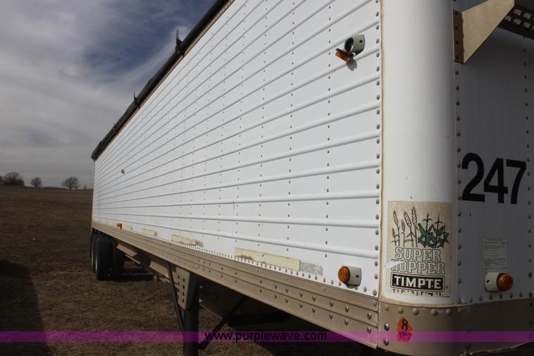 image for item F3476 1997 Timpte double hopper grain trailer