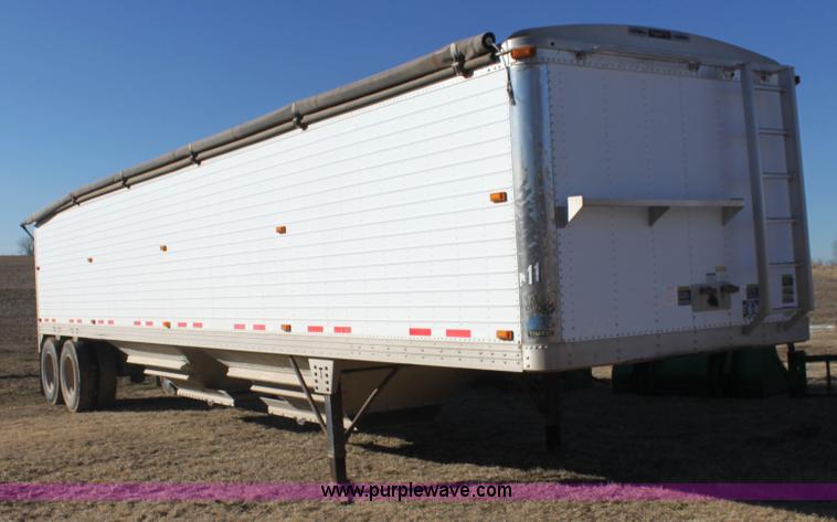 image for item F3477 2002 Timpte double hopper grain trailer