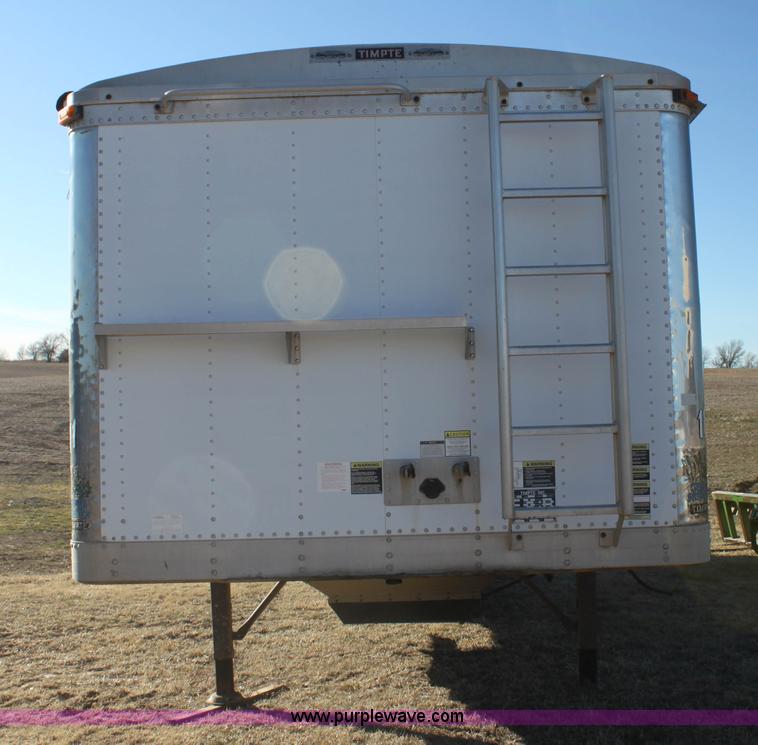image for item F3477 2002 Timpte double hopper grain trailer