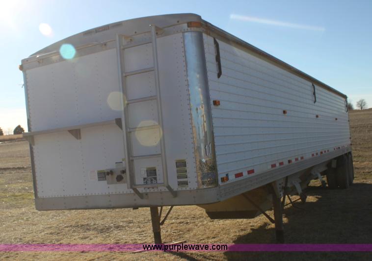 image for item F3477 2002 Timpte double hopper grain trailer