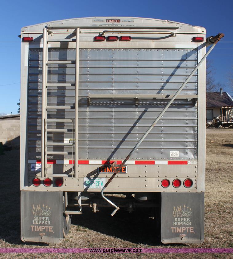 image for item F3477 2002 Timpte double hopper grain trailer