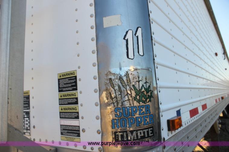 image for item F3477 2002 Timpte double hopper grain trailer