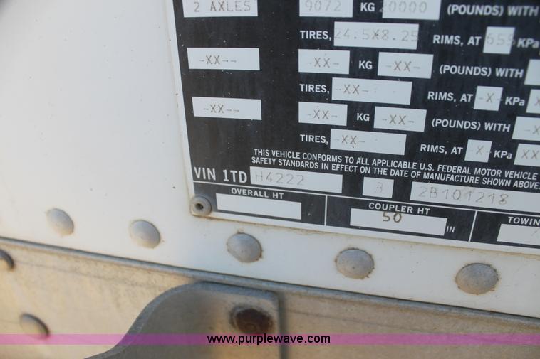 image for item F3477 2002 Timpte double hopper grain trailer