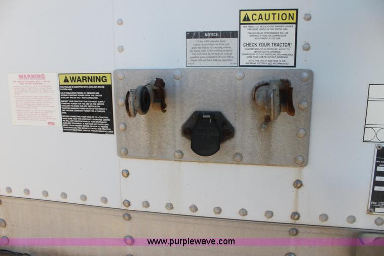 image for item F3477 2002 Timpte double hopper grain trailer