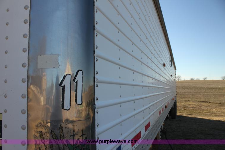 image for item F3477 2002 Timpte double hopper grain trailer