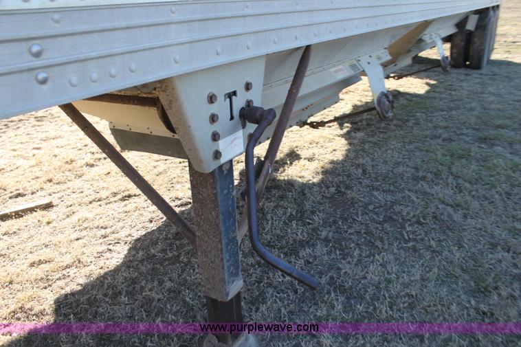 image for item F3477 2002 Timpte double hopper grain trailer