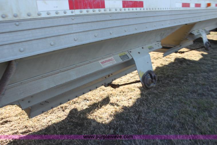 image for item F3477 2002 Timpte double hopper grain trailer