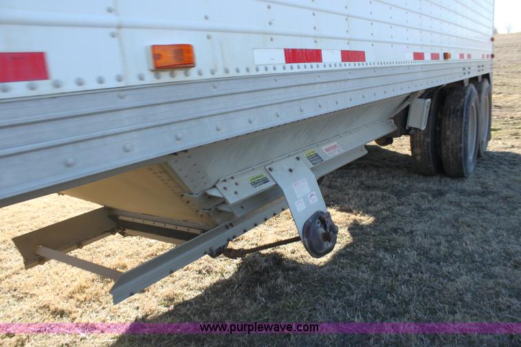 image for item F3477 2002 Timpte double hopper grain trailer