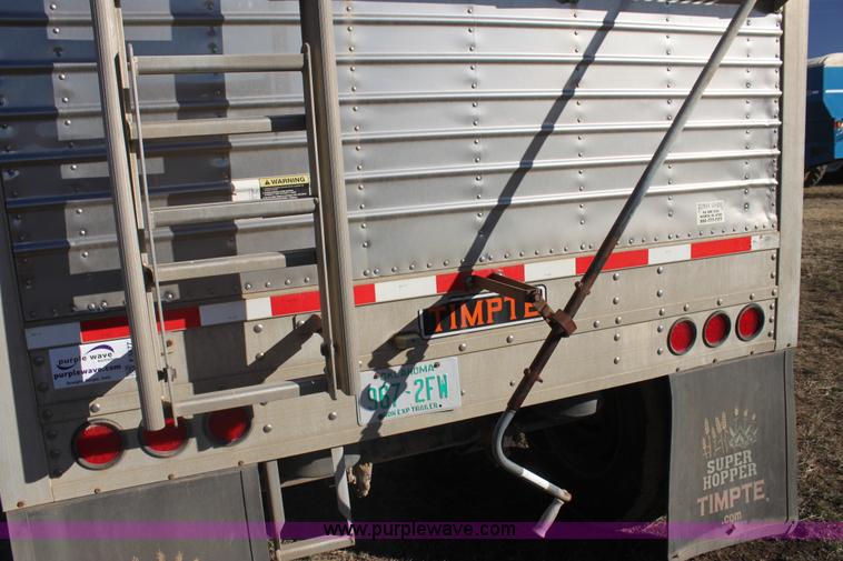 image for item F3477 2002 Timpte double hopper grain trailer