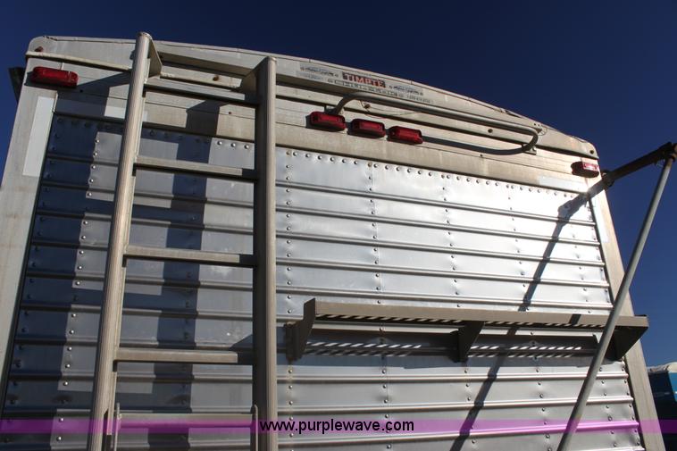 image for item F3477 2002 Timpte double hopper grain trailer