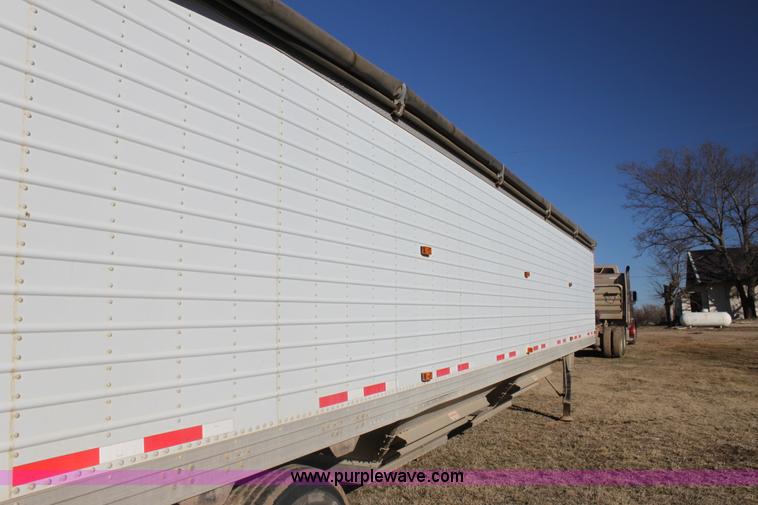 image for item F3477 2002 Timpte double hopper grain trailer
