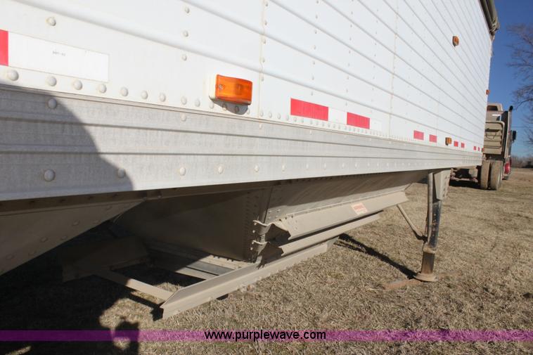 image for item F3477 2002 Timpte double hopper grain trailer