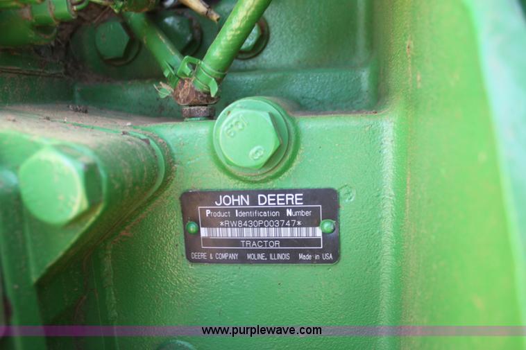 image for item F3481 2006 John Deere 8430 MFWD tractor