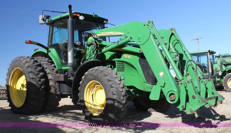 image for item F3484 2008 John Deere 7830 MFWD tractor