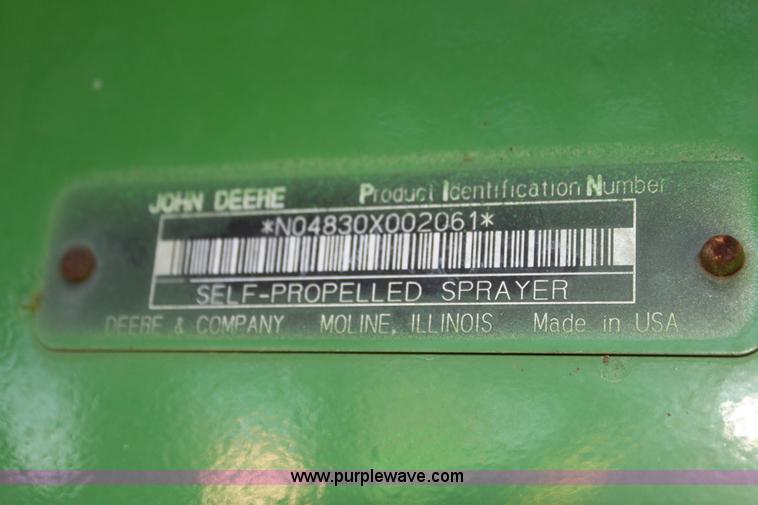 image for item F3486 2008 John Deere 4830 self-propelled sprayer