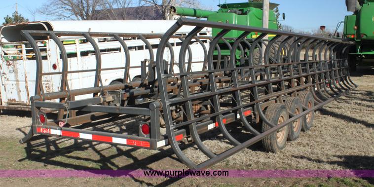 image for item F3494 2007 Pride of the Prairie dual inline bale trailer