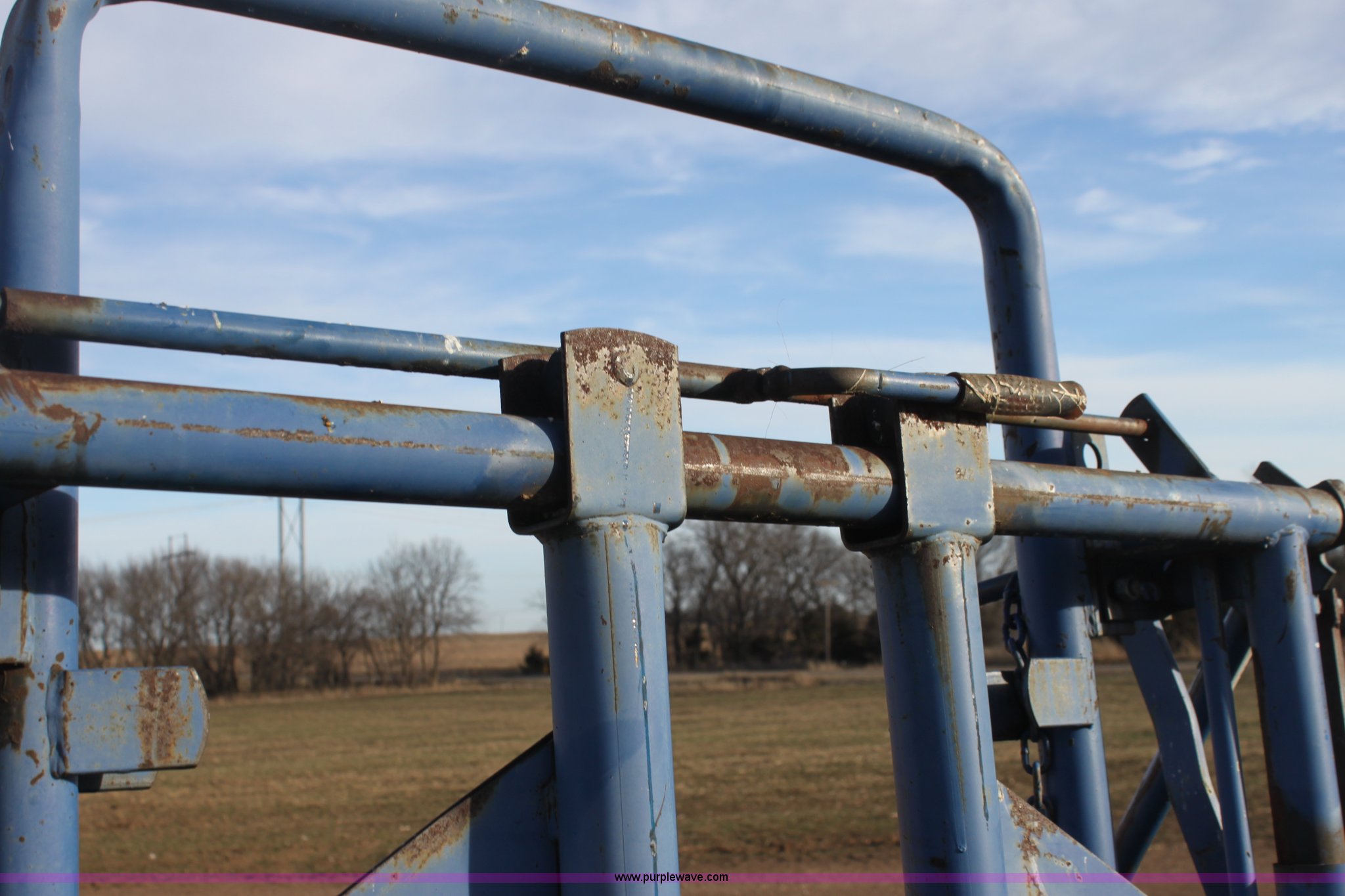 Priefert cattle head gate in Ponca City, OK Item BR9497 sold Purple