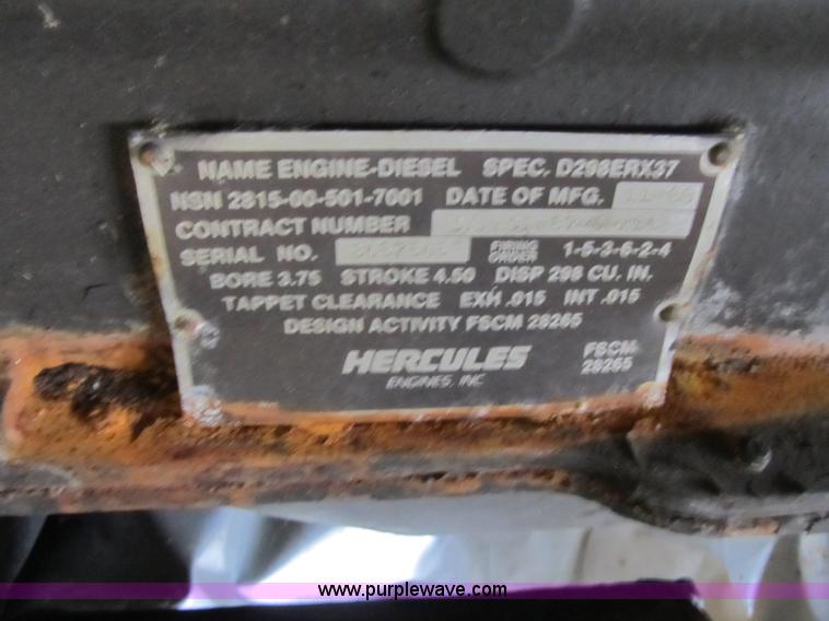 image for item AC9332 White Hercules six cylinder diesel engine