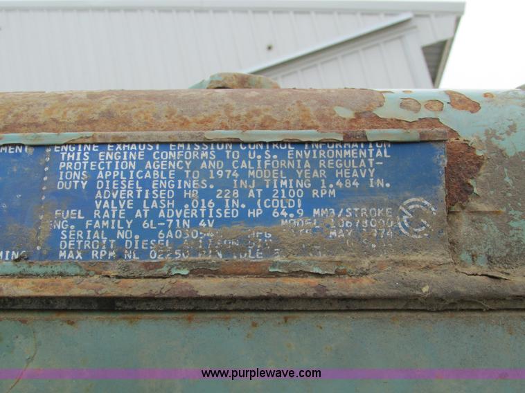 image for item AY9709 Detroit Diesel six cylinder diesel engine