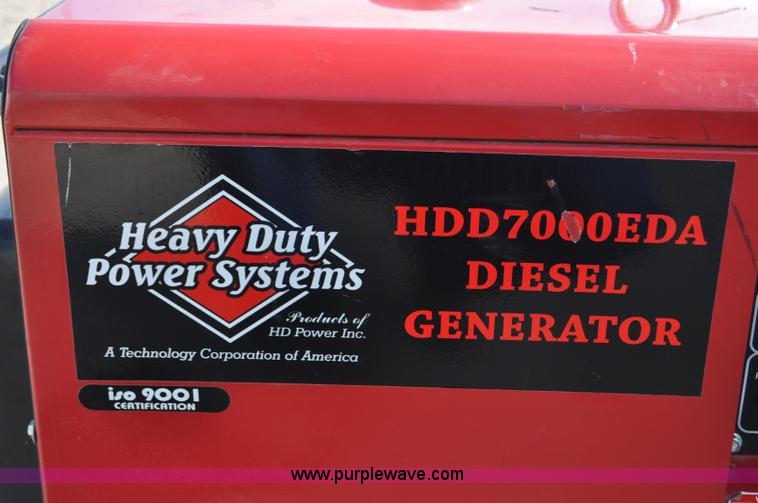 image for item F2197 Heavy Duty Power Systems HDD7000EDA generator