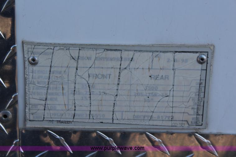 image for item J1122 1998 Dawson cargo trailer
