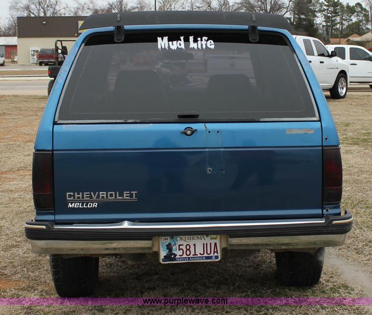 image for item J2310 1991 Chevrolet S10 Blazer Tahoe SUV