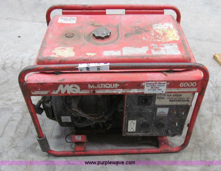 image for item J3282 Multiquip GA-6HZR generator