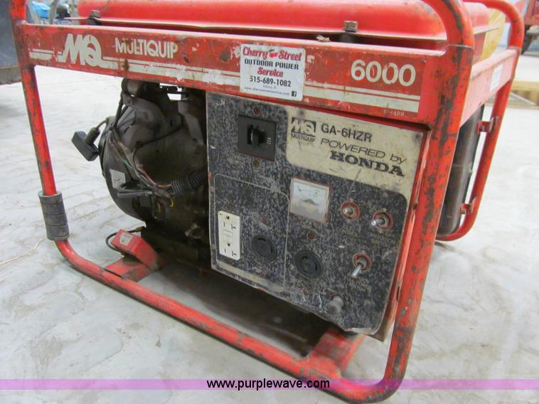 image for item J3282 Multiquip GA-6HZR generator
