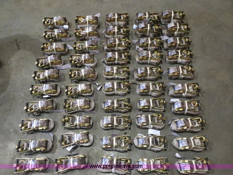 image for item K2514 (50) 2" 27' J-hook ratchet straps