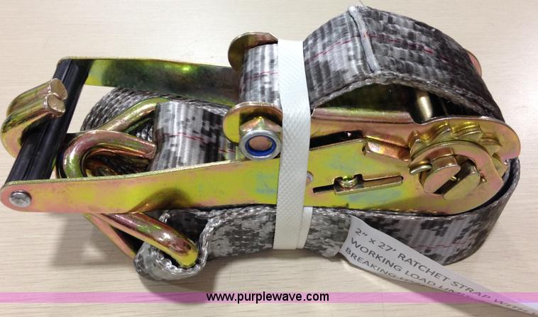 image for item K2514 (50) 2" 27' J-hook ratchet straps